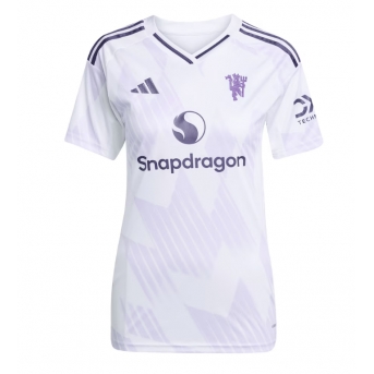 Manchester United Maglia Gara Trasferta Repliche 2025-26 Donna Maniche Corte